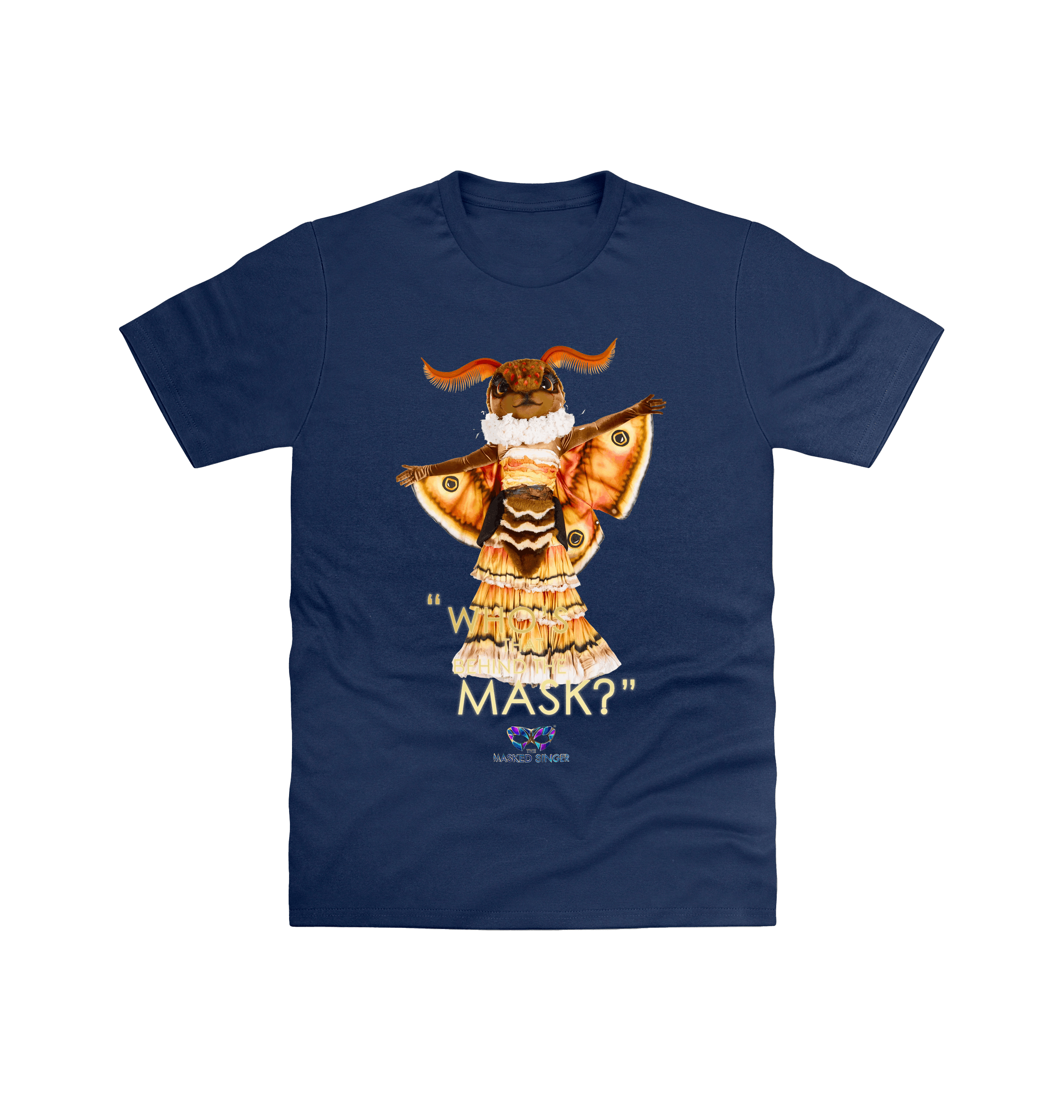 Navy Printed T-shirt Front